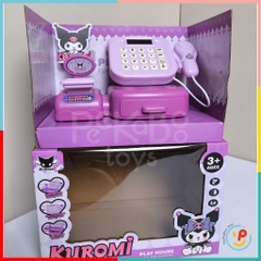 Đồ Chơi Siêu Thị Máy Tính Kuromi Màu Tím Cho Bé Có Âm Thanh 1111-179 Peekapaw Toys
