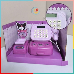 Đồ Chơi Siêu Thị Máy Tính Kuromi Màu Tím Cho Bé Có Âm Thanh 1111-179 Peekapaw Toys