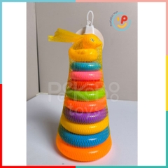 Đồ chơi tháp xếp vòng vịt vàng cho bé PeeKaPaw Toys