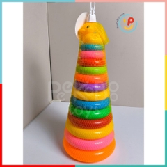 Đồ chơi tháp xếp vòng vịt vàng cho bé PeeKaPaw Toys