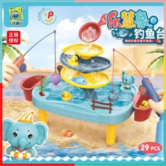 Đồ chơi hồ câu vịt và voi xanh nhiều chi tiết 3 tầng 555-535 PeeKaPaw Toys