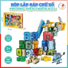 Đồ chơi lắp ráp xếp hình Robot bằng số từ 0 đến 9 188-37 PeeKaPaw Toys