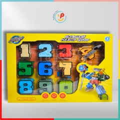Đồ chơi lắp ráp xếp hình Robot bằng số từ 0 đến 9 188-37 PeeKaPaw Toys