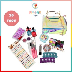 Đồ chơi Vali Làm Đẹp Trang Điểm Make Up Làm Nails cho bé 768-9 PeeKaPaw Toys