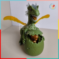 Đồ chơi khủng long ôm trứng dùng pin có đèn và hiệu ứng âm thanh 6627 PeeKaPaw Toys