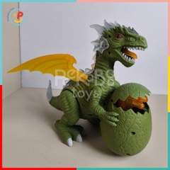 Đồ chơi khủng long ôm trứng dùng pin có đèn và hiệu ứng âm thanh 6627 PeeKaPaw Toys