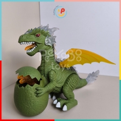 Đồ chơi khủng long ôm trứng dùng pin có đèn và hiệu ứng âm thanh 6627 PeeKaPaw Toys
