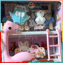 Đồ chơi hộp búp bê mini và phụ kiện phòng ngủ 286-79 PeeKaPaw Toys