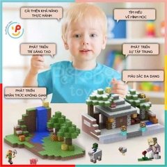 Đồ chơi Minecraft xếp hình khối nam châm 2cm trí tuệ cho bé PeeKaPaw Toys