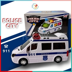 Đồ chơi Peekabootoys Xe cấp cứu 911 chạy pin có đèn âm thanh 89-899