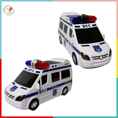 Đồ chơi Peekabootoys Xe cấp cứu 911 chạy pin có đèn âm thanh 89-899