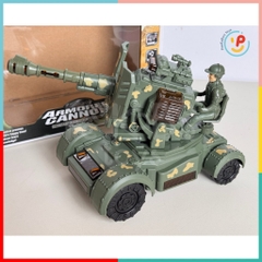 Đồ chơi xe tăng chiến đấu dùng pin có nhạc và đèn 9026 PeeKaPaw Toys