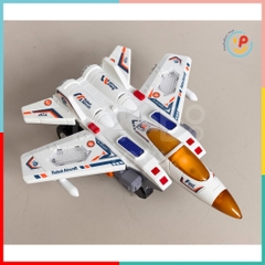 Đồ chơi máy bay chiến đấu biến hình Robot dùng pin có đèn và âm thanh 388-61 PeeKaPaw Toys