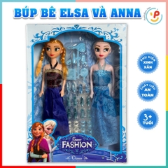 Đồ chơi Peekabootoys Búp Bê Elsa và Anna gồm váy và phụ kiện công chúa 888