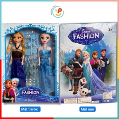 Đồ chơi Peekabootoys Búp Bê Elsa và Anna gồm váy và phụ kiện công chúa 888
