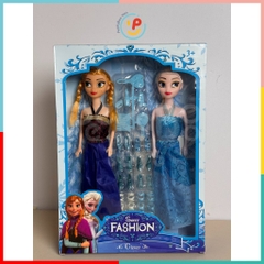 Đồ chơi Peekabootoys Búp Bê Elsa và Anna gồm váy và phụ kiện công chúa 888