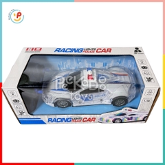 Xe cảnh sát điều khiển từ xa có đèn và âm thanh pin sạc 665-2 PeeKaPaw Toys