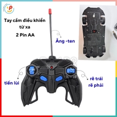 Xe cảnh sát điều khiển từ xa có đèn và âm thanh pin sạc 665-2 PeeKaPaw Toys