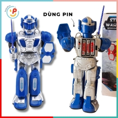Đồ chơi mô hình Robot chiến đấu di chuyển có âm thanh thân xoay 360 độ 27160 Peekapaw Toys