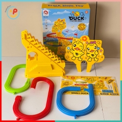 Vịt vàng leo thang đồ chơi cầu trượt lắp ráp Peekapaw Toys