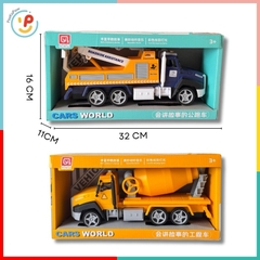 Xe công trình chạy trớn mã 789 chất liệu nhựa cao cấp chi tiết sắc sảo hộp 32x11x9 cm PeeKaPaw Toys