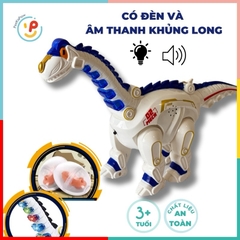 Khủng long máy đẻ trứng có đèn âm thanh di chuyển tự động mô phỏng tiếng gầm 22121 PeeKaPaw Toys