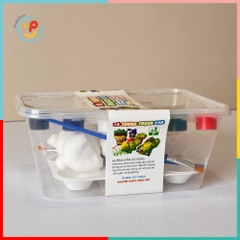 Hộp tô tượng thạch cao cho bé có sẵn tượng cọ vẽ màu vẽ PeeKaPaw Toys