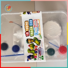 Hộp tô tượng thạch cao cho bé có sẵn tượng cọ vẽ màu vẽ PeeKaPaw Toys