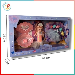 Búp bê nàng tiên cá kèm váy và phụ kiện hóa trang biển cả 678-30 PeeKaPaw Toys