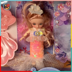 Búp bê nàng tiên cá kèm váy và phụ kiện hóa trang biển cả 678-30 PeeKaPaw Toys