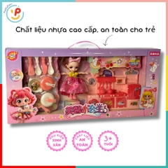 Búp bê nhà bếp kèm phụ kiện nấu ăn cho bé gái 325-283 PeeKaPaw Toys
