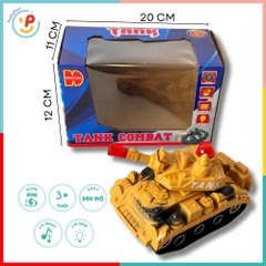 Xe tăng đồ chơi Combat 700 có đèn và âm thanh chiến đấu PeeKaPaw Toys