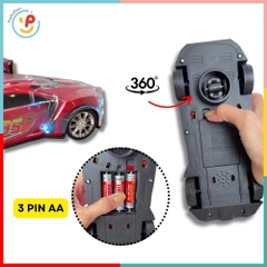 Xe mô hình McQueen 9918-4 có đèn xoay 360 độ PeeKaPaw Toys