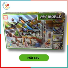 Đồ Chơi Lắp Ráp Xếp Hình My World D614 795 Mảnh Mô Phỏng Minecraft Peekapaw Toys