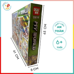 Đồ Chơi Lắp Ráp Xếp Hình My World D614 795 Mảnh Mô Phỏng Minecraft Peekapaw Toys