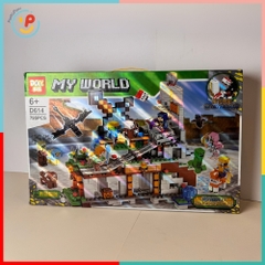 Đồ Chơi Lắp Ráp Xếp Hình My World D614 795 Mảnh Mô Phỏng Minecraft Peekapaw Toys