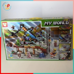 Đồ Chơi Lắp Ráp Xếp Hình My World D614 795 Mảnh Mô Phỏng Minecraft Peekapaw Toys