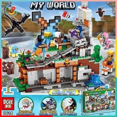 Đồ Chơi Lắp Ráp Xếp Hình My World D614 795 Mảnh Mô Phỏng Minecraft Peekapaw Toys