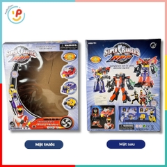 Robot lắp ráp Super Rangers RPM 6688 gồm xe biến hình thành robot siêu nhân PeeKaPaw Toys