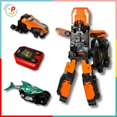 Robot lắp ráp Super Rangers RPM 6688 gồm xe biến hình thành robot siêu nhân PeeKaPaw Toys