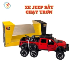 Đồ chơi xe Ford chở mô tô 30cm chất liệu hợp kim có đèn và âm thanh CZ24 PeeKaPaw Toys