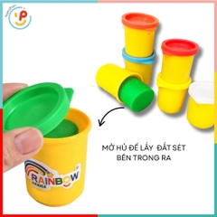 Hộp 6 hũ đất sét nhiều màu sắc sáng tạo mã 67-19 PeeKaPaw Toys