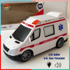 Xe cứu thương điều khiển từ xa mô phỏng chạy bằng tay cầm mã 788 PeeKaPaw Toys