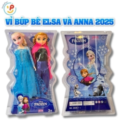 Vỉ búp bê chị em Elsa và Anna hoạt hình Frozen 2025 PeeKaPaw Toys