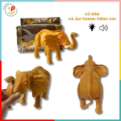 Mô hình chú voi mắt phát sáng mô phỏng âm thanh tiếng kêu 1042 PeeKaPaw Toys