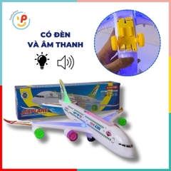 Máy bay đồ chơi có đèn và âm thanh mô phỏng tiếng máy bay cất cánh A380-700 PeeKaPaw Toys