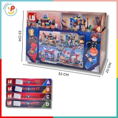 Bộ Lắp Ráp Xếp Hình Thành Phố Siêu Anh Hùng LB6106 4in1 234 Chi Tiết PeeKaPaw Toys