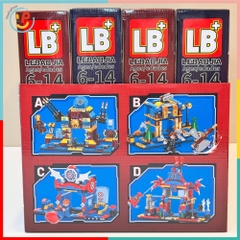 Bộ Lắp Ráp Xếp Hình Thành Phố Siêu Anh Hùng LB6106 4in1 234 Chi Tiết PeeKaPaw Toys