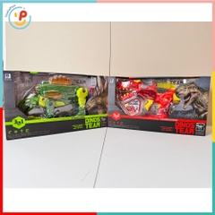 Mô Hình Lắp Ráp Khủng Long Có Đèn Âm Thanh 3in1 DIY Mã 661-447 PeeKaPaw Toys