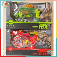 Mô Hình Lắp Ráp Khủng Long Có Đèn Âm Thanh 3in1 DIY Mã 661-447 PeeKaPaw Toys